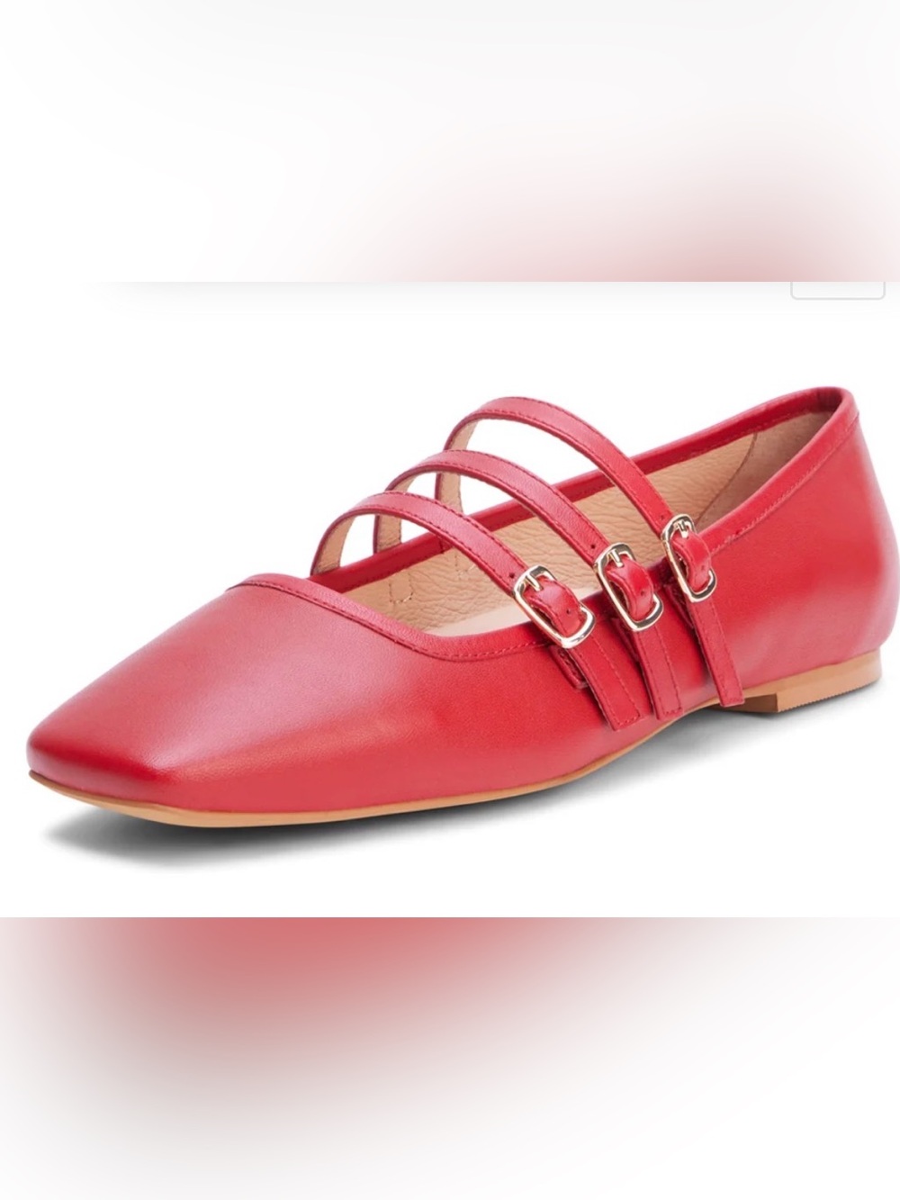 Nova Red Ballet Mary Jane Flats